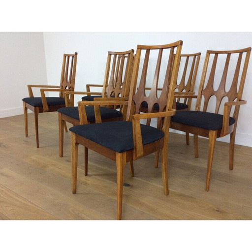 6er set vintage esszimmerstühle Brasilia von Broyhill