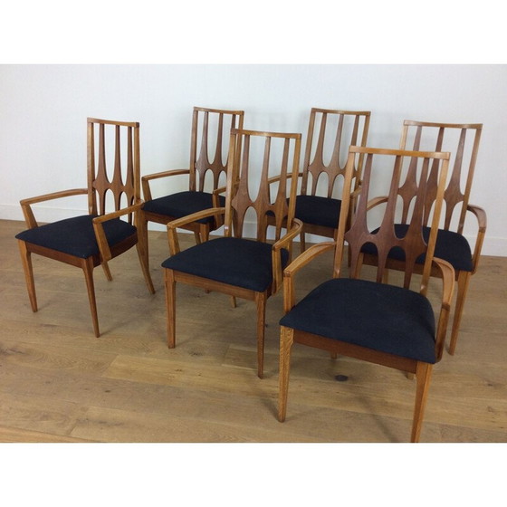 Image 1 of 6er set vintage esszimmerstühle Brasilia von Broyhill