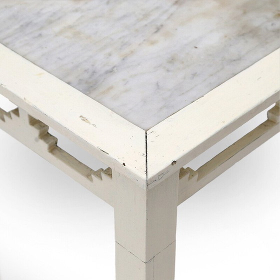 Image 1 of Paar Vintage-Konsolen mit Marmorplatte, 1930er Jahre