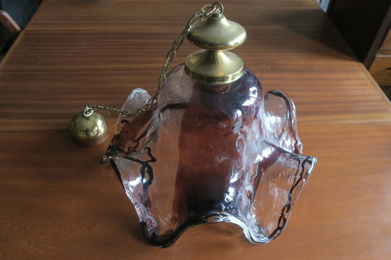 Image 1 of Humppila Pendelleuchte aus Glas von Pertti Santalahti