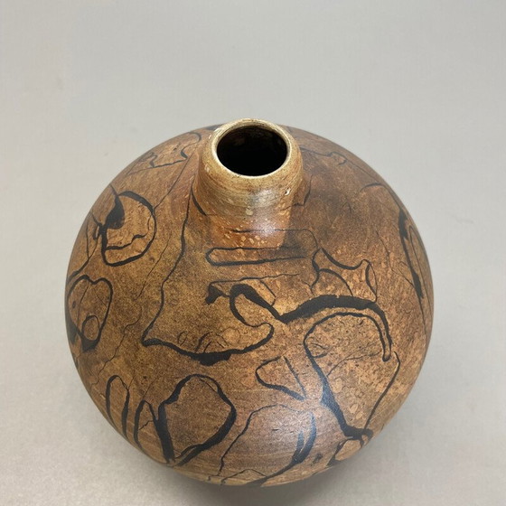 Image 1 of Abstrakte Vase aus Keramik von Gerhard Liebenthron, Deutschland 1970er Jahre