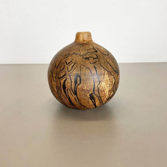 Image 1 of Abstrakte Vase aus Keramik von Gerhard Liebenthron, Deutschland 1970er Jahre