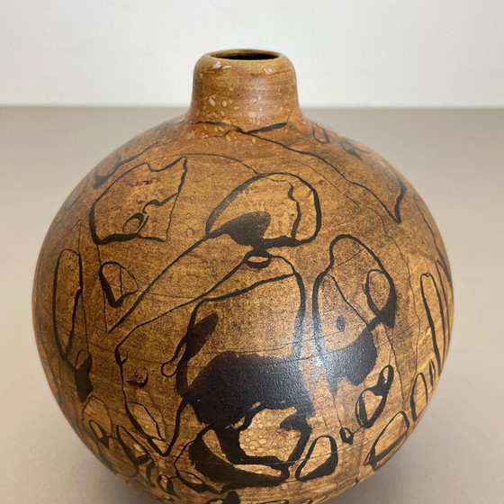 Image 1 of Abstrakte Vase aus Keramik von Gerhard Liebenthron, Deutschland 1970er Jahre