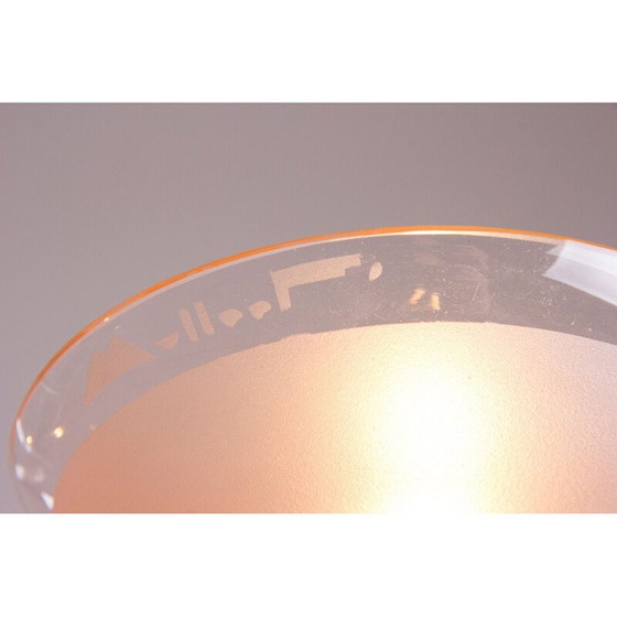 Image 1 of Kronleuchter aus rosa Glas von Muller Freres, Frankreich 1930