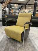 Wie neu Leolux Scylla Sessel hoch Gelb braun