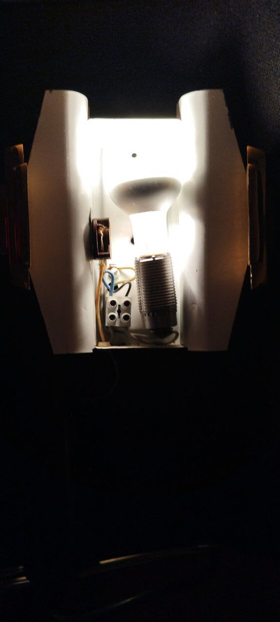 Image 1 of Hillebrand Eisglas Wandlampe Mid-Century Schweden