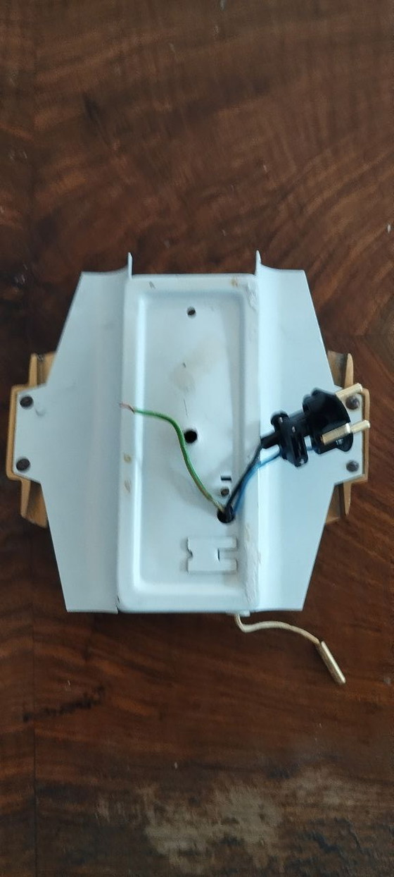 Image 1 of Hillebrand Eisglas Wandlampe Mid-Century Schweden