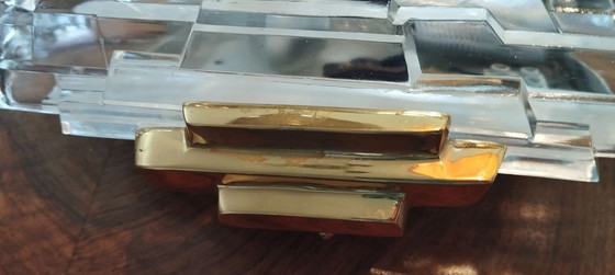 Image 1 of Hillebrand Eisglas Wandlampe Mid-Century Schweden