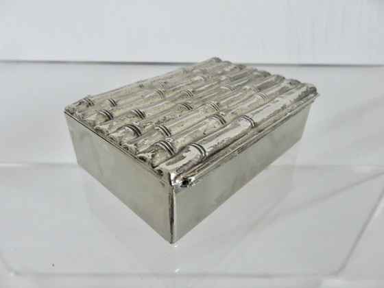 Image 1 of Zigarettenschachtel Maria Pergay, Bambus-Dekor, Frankreich, 1970