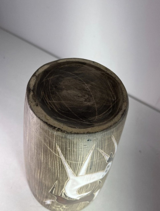 Image 1 of Vase Ruscha Keramik Von Hans Welling "Die Pferde"