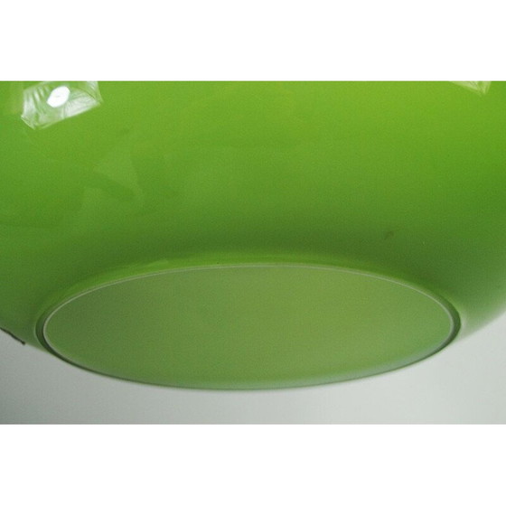 Image 1 of Vintage-Pendelleuchte aus grünem Glas von Doria Leuchten, 1970er Jahre