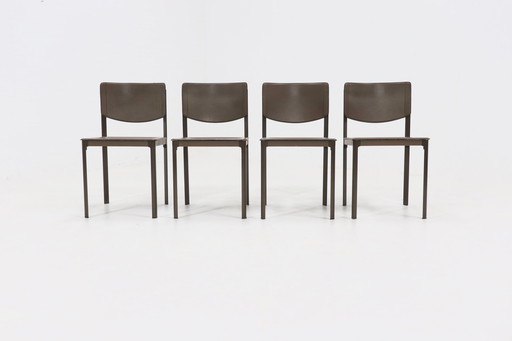 4 X Vintage Matteo Grassi Italien Esszimmerstühle