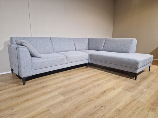 Montel Silber Ecksofa Grau Stoff Design 2021