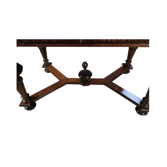 Image 1 of Schreibtisch aus Nussbaumholz, Dänemark 1880er Jahre