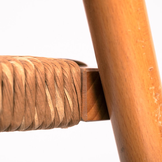 Image 1 of Set mit 3 Vintage-Klappstühlen aus Rattangewebe