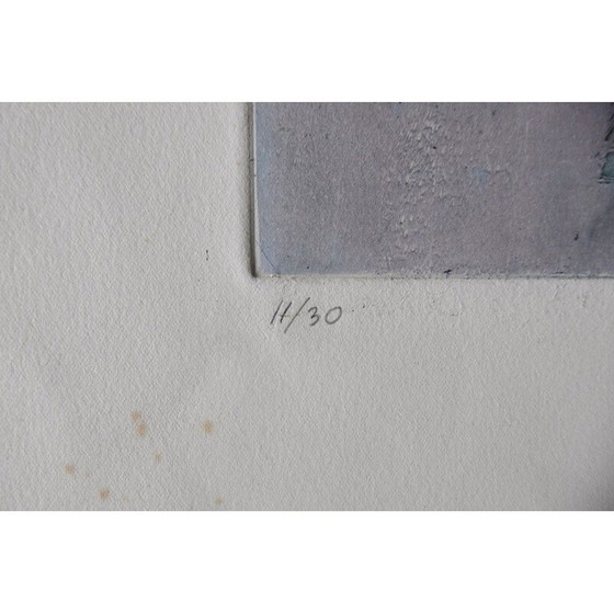 Image 1 of Druck auf altem Arches-Papier aus der Serie Atelier 17 von Lawrence Heyman Fertilization III, 1960