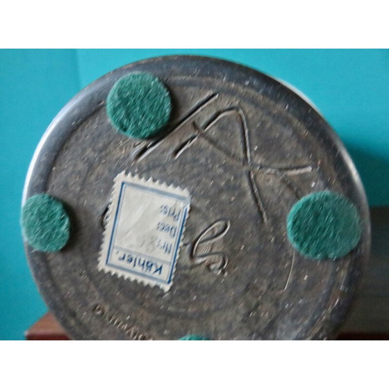 Image 1 of Vintage-Lampe aus Steingut und glänzender Emaille von Nils Kahler für Hak, Dänemark 1960