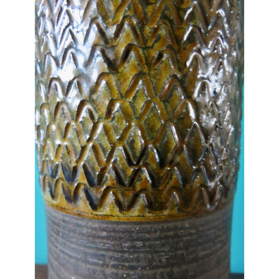 Image 1 of Vintage-Lampe aus Steingut und glänzender Emaille von Nils Kahler für Hak, Dänemark 1960