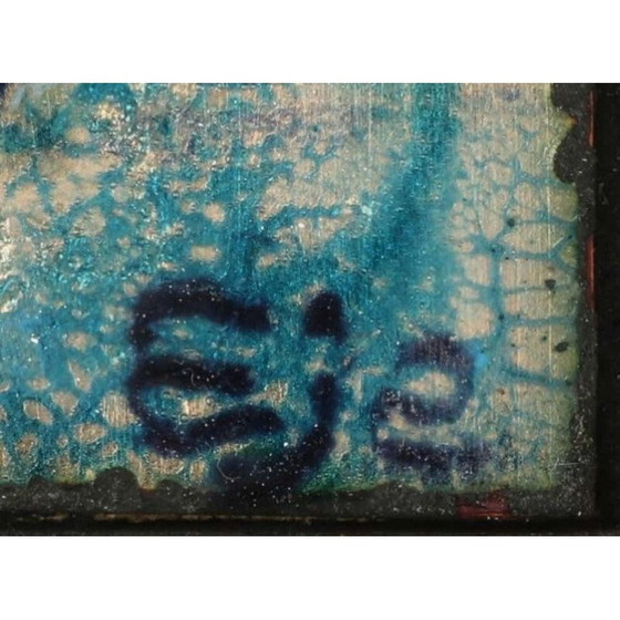 Image 1 of Wandbehang aus emailliertem Kupfer von Bodil Eje, Dänemark 1960