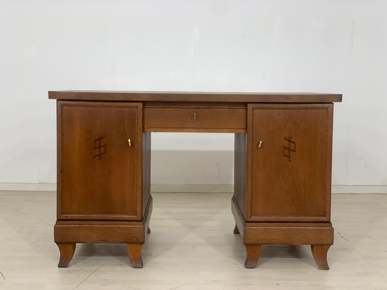 Image 1 of Jugendstil schreibtisch tisch desk vintage