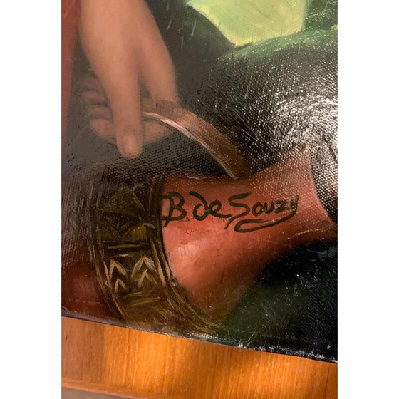 Image 1 of Vintage Öl auf Leinwand von Bernard de Souzy, 1985