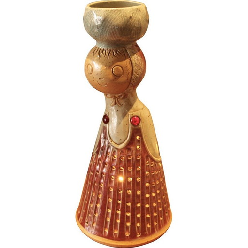 Vintage-Keramiklampe für Cab, 1970