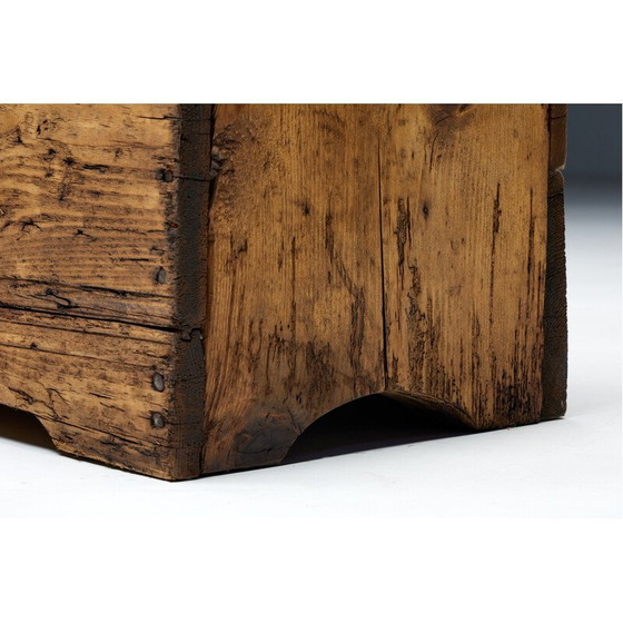 Image 1 of 3-Sitzer-Bank aus Holz, Haute-Savoie, Frankreich