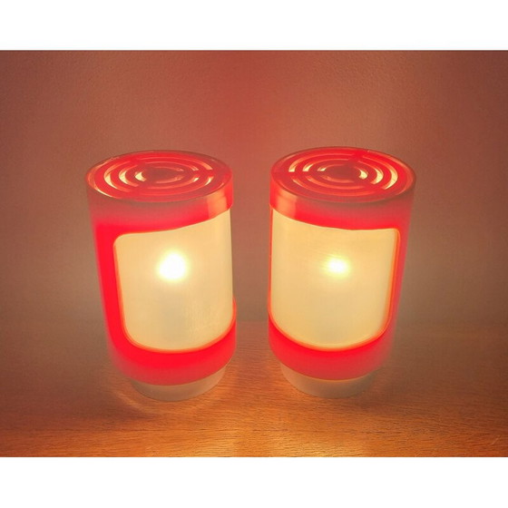 Image 1 of Paar Tischlampen aus der Mitte des Jahrhunderts, 1970er Jahre