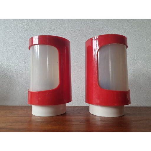 Paar Tischlampen aus der Mitte des Jahrhunderts, 1970er Jahre