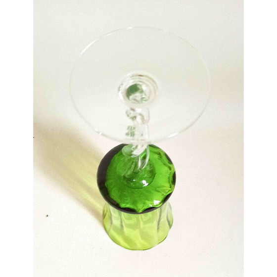 Image 1 of Vintage Empoli smaragdgrüner Kelch, 1970