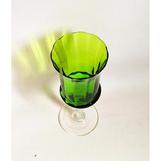 Image 1 of Vintage Empoli smaragdgrüner Kelch, 1970