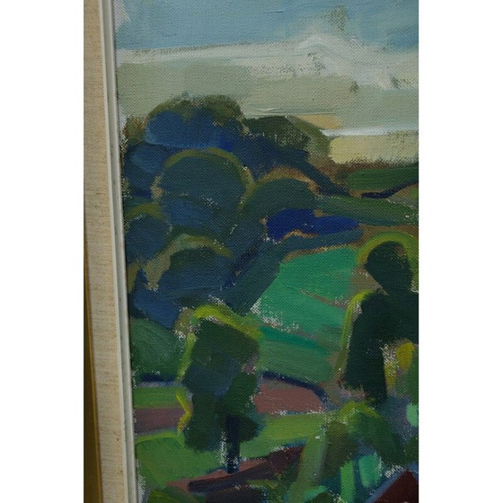 Image 1 of Modernes Ölgemälde auf Leinwand von Henry Mayne, Schweden 1960