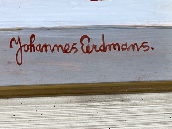 Image 1 of Johannes Eerdmans - Stillleben Bin Obst und Vase mit Blumen