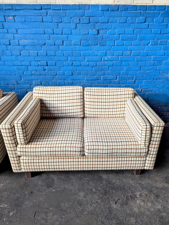 Image 1 of 2er-Set Retro-Sofas - Wolle- Dänemark