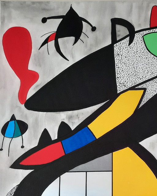 MJ. Marie-Jeanne van de Velde - Miro trifft Mondrian