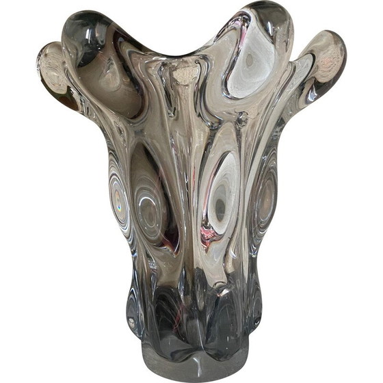 Image 1 of Vintage-Vase "Giraffenkopf" aus der Kristallfabrik Vannes, 1950