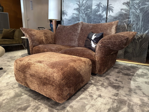 Edra Standard Sofa + Pouf In Stoff T Produktion 2024