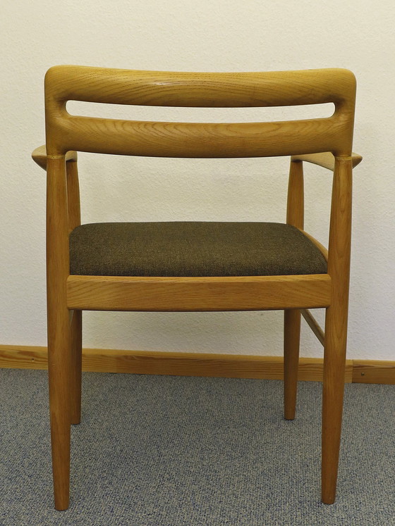 Image 1 of Vintage Esszimmergarnitur, Helle Eiche,  Design H. W. Klein Für Bramin, Dänemark 1960