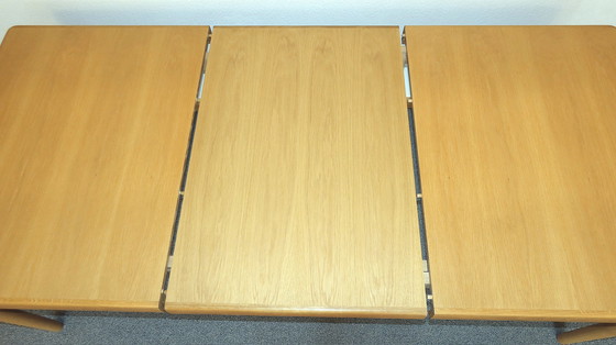 Image 1 of Vintage Esszimmergarnitur, Helle Eiche,  Design H. W. Klein Für Bramin, Dänemark 1960