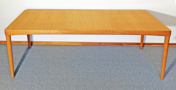 Image 1 of Vintage Esszimmergarnitur, Helle Eiche,  Design H. W. Klein Für Bramin, Dänemark 1960