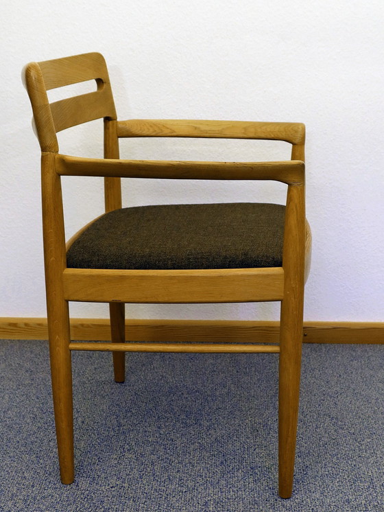 Image 1 of Vintage Esszimmergarnitur, Helle Eiche,  Design H. W. Klein Für Bramin, Dänemark 1960
