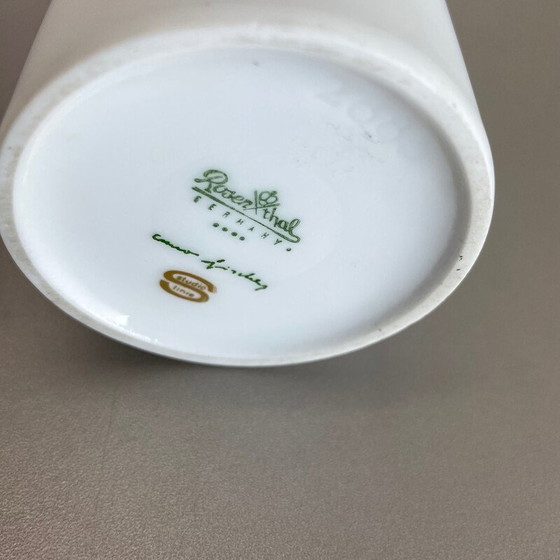 Image 1 of Paar Vasen aus Op Art Porzellan von Cuno Fischer für Rosenthal, Deutschland 1980er Jahre