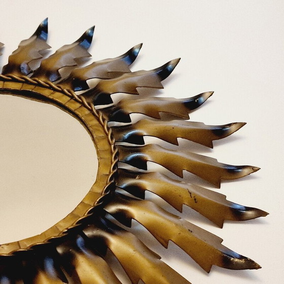Image 1 of Sonnenförmiger Metallspiegel, 1950