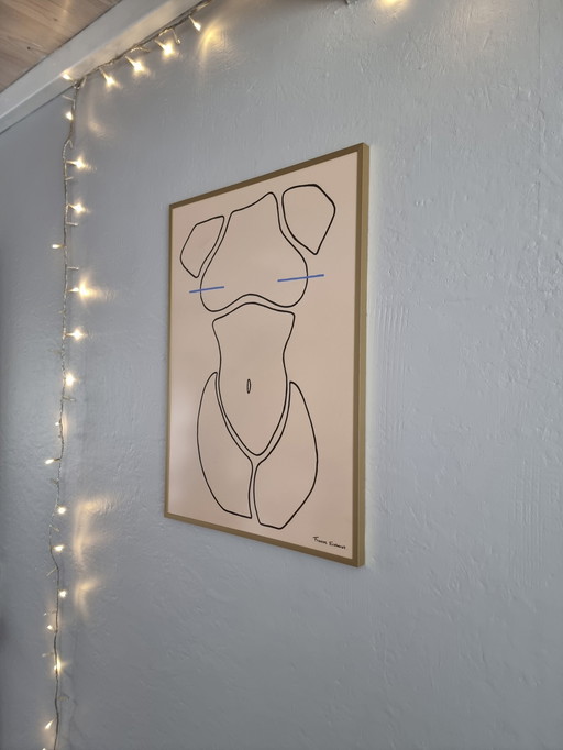 Frances Eckhardt - Handgemalte Kunst A2 Format -E