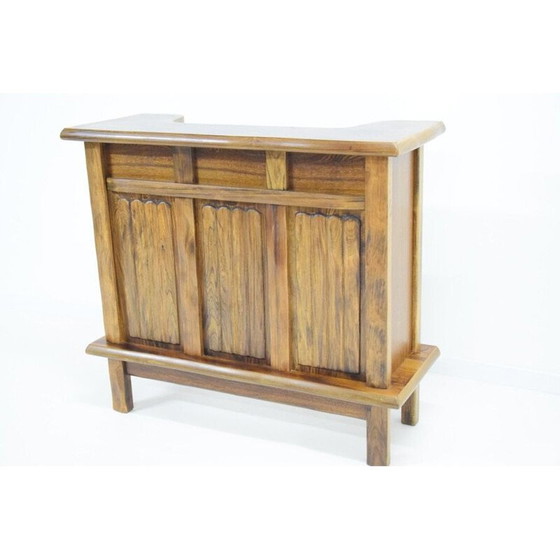 Image 1 of Vintage-Bar aus massiver Ulme, Frankreich 1980
