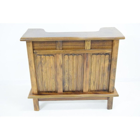 Image 1 of Vintage-Bar aus massiver Ulme, Frankreich 1980