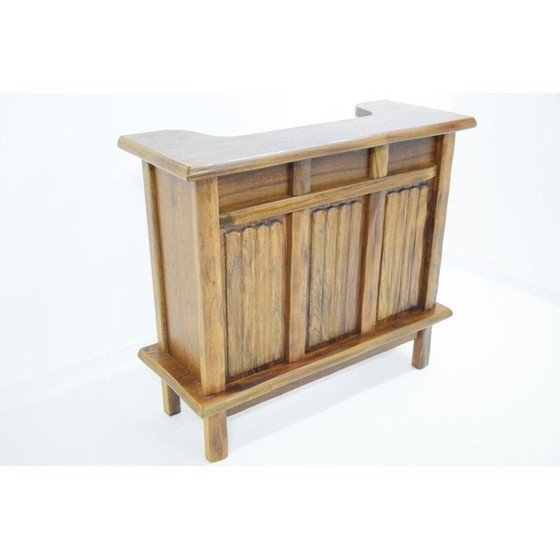 Image 1 of Vintage-Bar aus massiver Ulme, Frankreich 1980