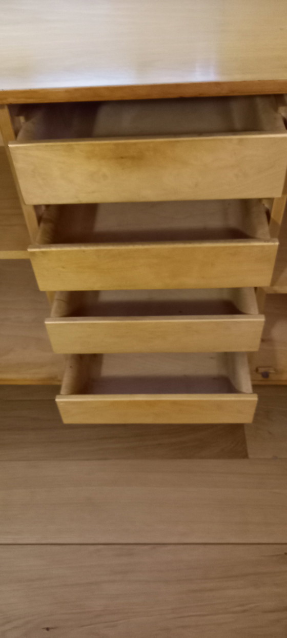 Image 1 of Pastoe Cees Braakman Sideboard Db02 Birke Serie mit Teakholz