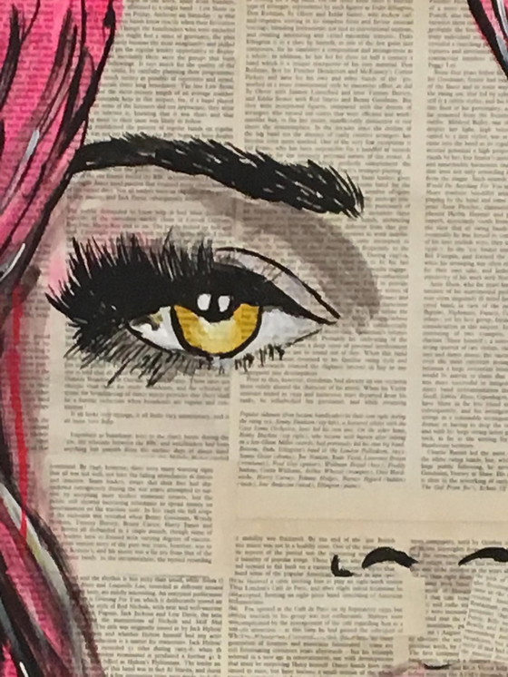 Image 1 of Mädchen mit rosa Haaren