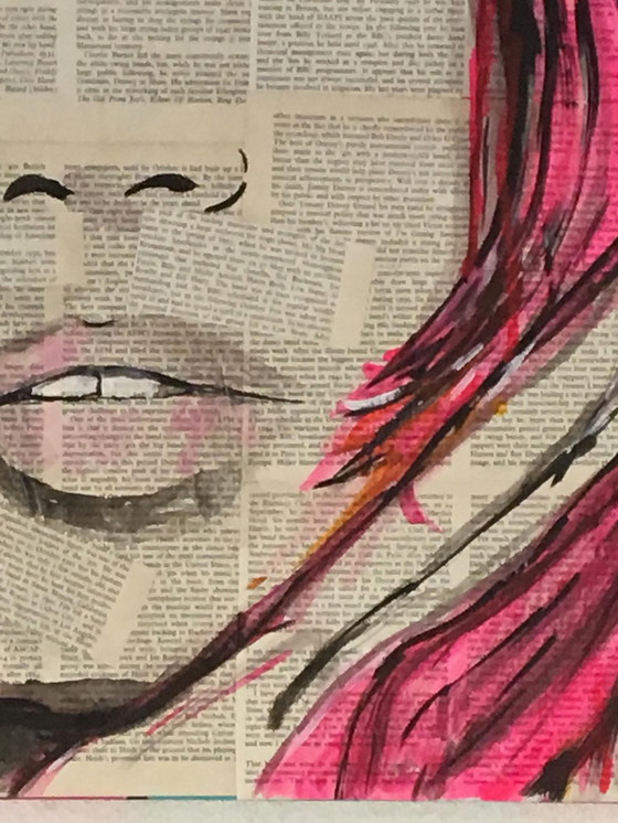 Image 1 of Mädchen mit rosa Haaren